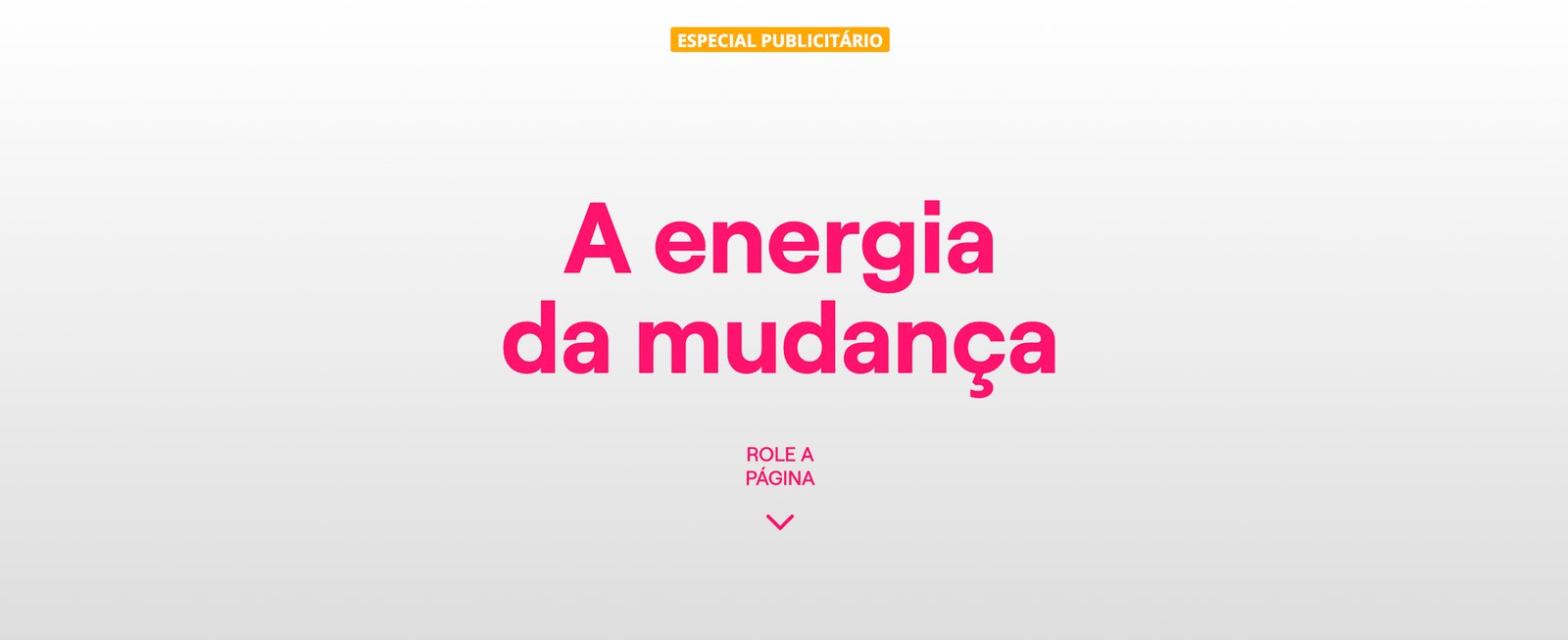 A energia da mudança